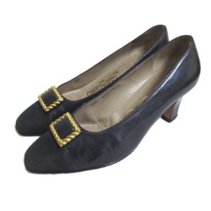 パンプス  5 ネイビー