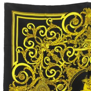 HERMES LES TUILERIES チュイルリー公園 カレ90 シルク ブラック