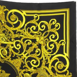 HERMES LES TUILERIES チュイルリー公園 カレ90 シルク ブラック