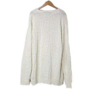 Salvatore Ferragamo ヴィンテージ カーディガン ガンチーニ ニット 長袖 L 白 NGA35 X
