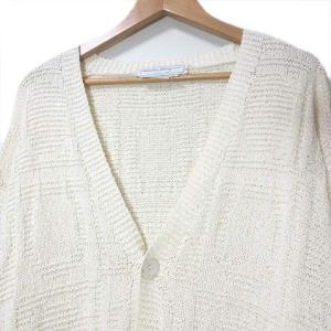 Salvatore Ferragamo ヴィンテージ カーディガン ガンチーニ ニット 長袖 L 白 NGA35 X