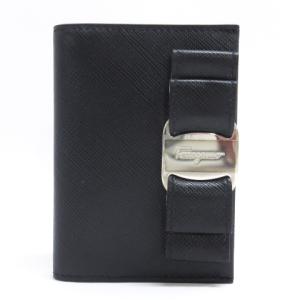 ヴァラ カードケース パスケース 名刺入れ レザー 黒 ブラック NGA35