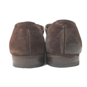 JOHN LOBB FOULD シューズ モンクストラップ シングル スエード 26cm ブラウン