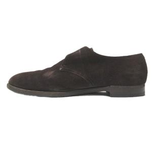 JOHN LOBB FOULD シューズ モンクストラップ シングル スエード 26cm ブラウン