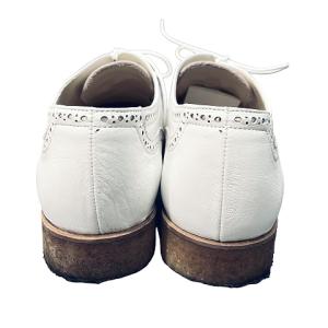 MARGARET HOWELL idea ウィングチップ シューズ レザー ラバーソール 24.5?p 白 ホワイト