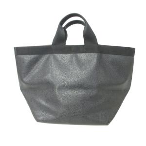 Hervé Chapelier トートバッグ 型押し レザー ブラック