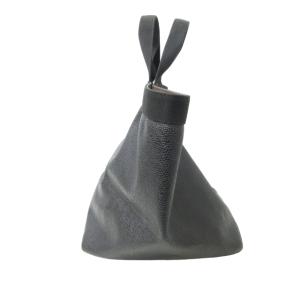 Hervé Chapelier トートバッグ 型押し レザー ブラック