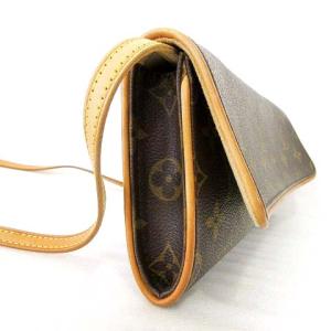 LOUIS VUITTON モノグラム ポシェット・ツインPM M51854 ショルダーバッグ ボディバッグ ブラウン