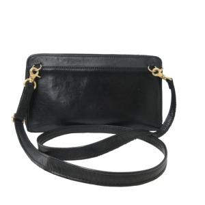 PORTER ワイズ WISE 2WAY TRAVEL WALLET ショルダーバッグ 斜め掛け 長財布 ウォレット レザー 黒 ブラック