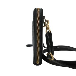 PORTER ワイズ WISE 2WAY TRAVEL WALLET ショルダーバッグ 斜め掛け 長財布 ウォレット レザー 黒 ブラック