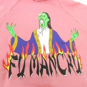 WACKO MARIA ｘ FU MANCHU タグ付き プルオーバー パーカー バックプリント フーディー M ピンク
