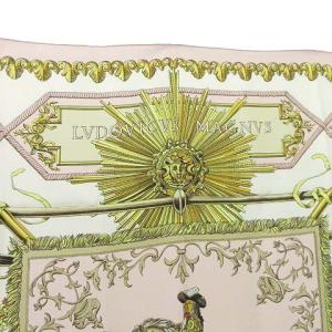 HERMES カレ90 LVDOVICVS MAGNVS 白い馬に跨ったルイ14世 スカーフ 正方形 ストール