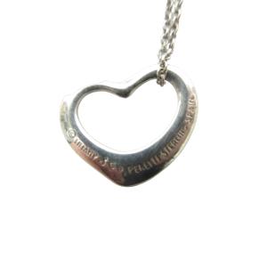 TIFFANY&Co. オープンハート スモール ネックレス SV925 エルサペレッティ 2.2ｇ アクセサリー シルバー 1020