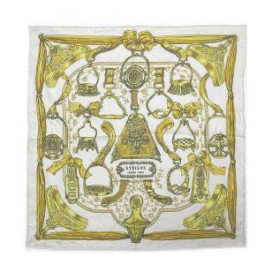 スカーフ ETRIERS 鎧カレ45 プチカレ シルク ベージュ X