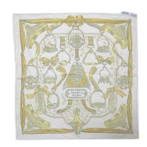 HERMES スカーフ ETRIERS 鎧カレ45 プチカレ シルク ベージュ X