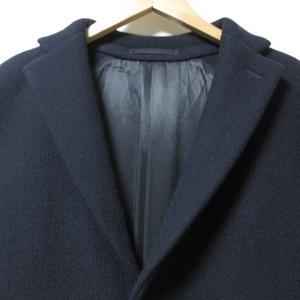 SCYE BASICS チェスターコート ロング カシミヤ混 ウール 紺 ネイビー 38 M相当 X