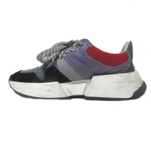 MM6 Maison Margiela オーバー ソール スニーカー 厚底 グレー パープル 36 約23cm X