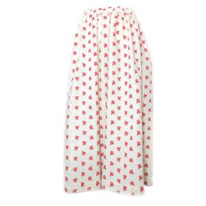 COMME des GARCONS GIRL 21AW NH-S005 縮絨フラワー刺繍ロングスカート フレア M レッド