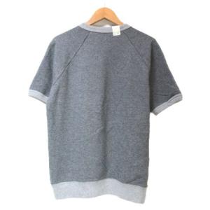 N.HOOLYWOOD 美品 半袖 トレーナー 121-CS16 pieces スウェット プリント クルーネック 38 M相当 グレー X