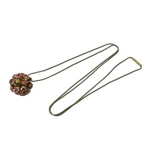 LOUIS VUITTON パンダンティフ ミルエウンヌ ニュイ ネックレス ラインストーン ゴールドカラー ピンク レッド X