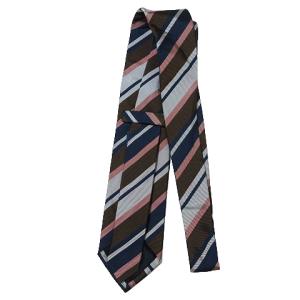 TOMORROWLAND × stefanobigi ネクタイ 美品 レギュラータイ シルク ストライプ マルチカラー GY09 X