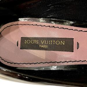 LOUIS VUITTON 美品 パンプス パテントレザー ヒールプレート ポインテッドトゥ 34 1