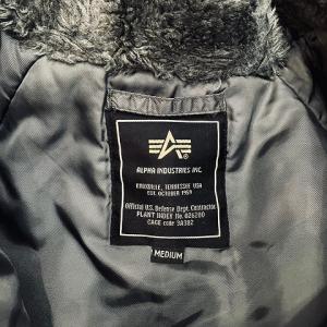 ALPHA INDUSTRIES インダストリー N-3B フライトジャケット 中綿 ミリタリー フェイクファー M オリーブ 緑 グリーン IBO45