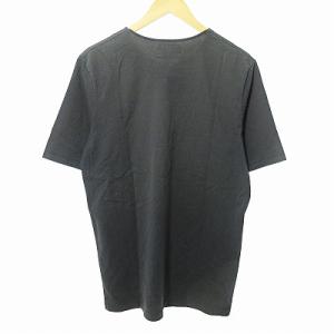 LEMAIRE Tシャツ カットソー 半袖 ポケット 無地 黒 L 1226 IBO45