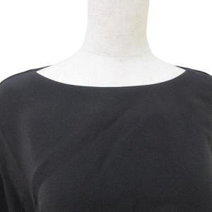 ADORE 17ss 美品 フリュイドジョーゼットバックシャンブラウス 5317210106 長袖 プルオーバー ドロップショルダー 38