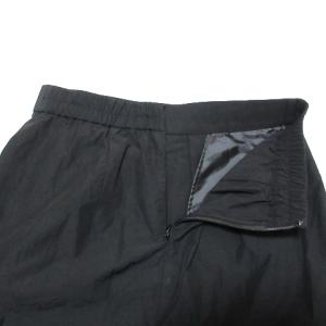 ADORE 23ss 美品 ナイロンコットンスカート 5313120424 ロング コクーン 2タック 異素材 切替 36 S相当 黒