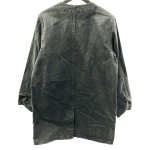 NEIGHBORHOOD ショップコート デニム N.C.DEALER CL-COAT 162AQNH-JK02 ノーカラー ワーク M 黒 ブラック