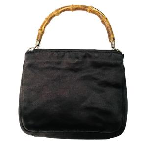 GUCCI ハンドバッグ バンブーハンドル 2WAY ナイロン ブラック