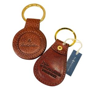 Brooks Brothers ＆ラルフローレン レザー キーホルダー 2点セット 茶 ブラウン