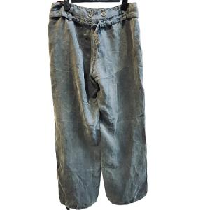 PRADA SPORT シルク パンツ ワーク シンチバック サスペンダーボタン 40 L グレー GY09