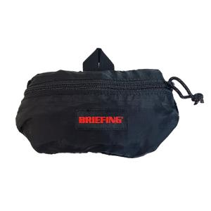 BRIEFING ウエストバッグ MINI POD パッカブル仕様 ボディバッグ 斜め掛け 黒 ブラック