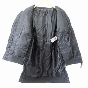 DIESEL BLACK GOLD 美品 中綿 ナイロン ジャケット ブルゾン ダブルジップ 黒 36 国内正規品 0202 IBO46