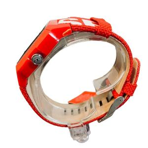 DIESEL タグ付 DZ-2168 クリフハンガー ソーラー腕時計 アナログ 保証期間内 稼働品 赤 レッド