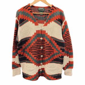 COUNTRY 90S ネイティブ カーディガン ヴィンテージ M マルチカラー