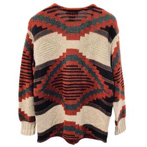 RALPH LAUREN COUNTRY 90S ネイティブ カーディガン ヴィンテージ M マルチカラー