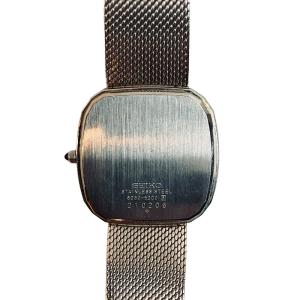 SEIKO Dolce 腕時計 クォーツ 4N21-1180 スクエア文字盤 ヴィンテージ 稼働品 ベージュｘシルバー