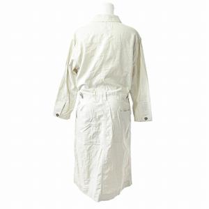 MHL. 20SS 595-0157501 シャツ ワンピース 膝丈 長袖 麻混 リネン混 ベージュ 2 0308 IBO49