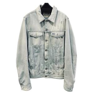 デニム ブルゾン ダメージ USED加工 ジージャン 国内正規 M 青 ブルー IBO49