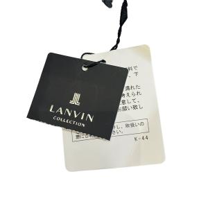 LANVIN Collection 近年 編み上げ ベルト ロープ編み ウエストゴム F 黒 ブラック
