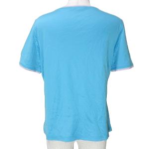 LEONARD FASHION カットソー 半袖 ラインストーン 大きいサイズ LL 水色 X
