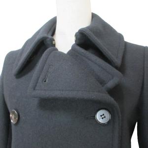 Drawer メルトン Ｐコート ピーコート ショート丈 ウール 36 S相当 黒 ブラック IBO51 X
