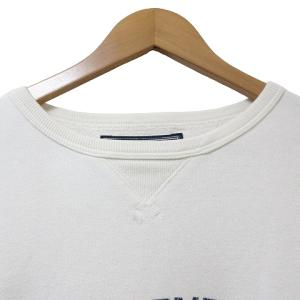 POLO SPORT ラルフローレン 90ｓ 半袖トレーナー スウェット ヴィンテージ プリント 裏毛 クルーネック Vガゼット L 白 IBO51