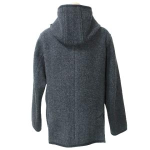 ダントングレー ウールモッサ フード付きコート38サイズ