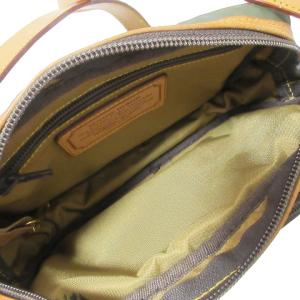 HUNTING WORLD ミニショルダーバッグ バチュークロス 斜め掛け 鞄 ロゴ カーキ IBO51 X