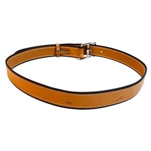 HERMES エトリヴィエール レザー ベルト J刻印 バイカラー ヴィンテージ 80 キャメル ブラウン