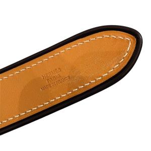 HERMES エトリヴィエール レザー ベルト J刻印 バイカラー ヴィンテージ 80 キャメル ブラウン